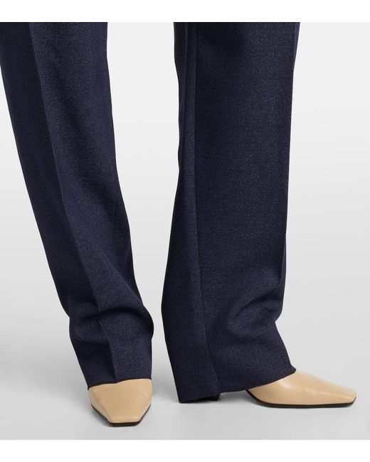 Bottega Veneta Blue Wool Drill Tapered Pants