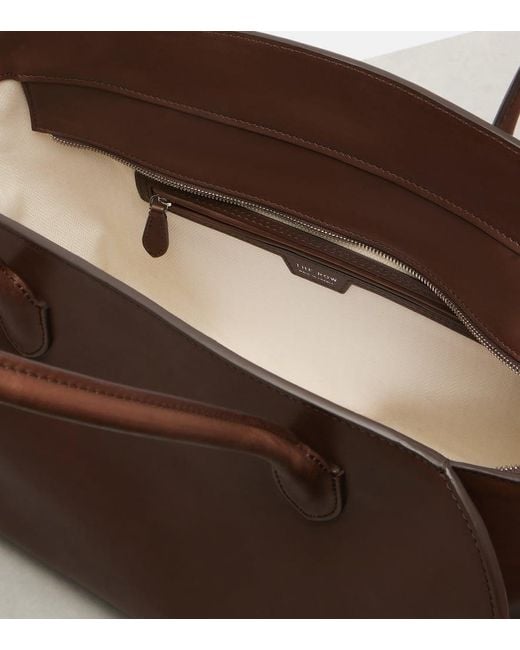 The Row Brown Tote Bag Marlo 14 Aus Leder