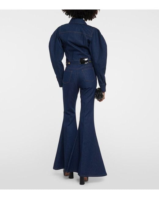 Nina Ricci Blue Cropped Denim Jacket