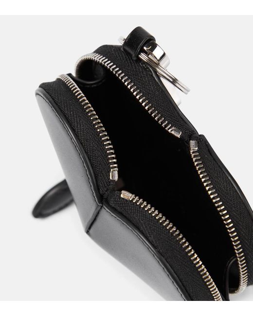 Alaïa Black Muenzetui Le Cour Mini Aus Leder