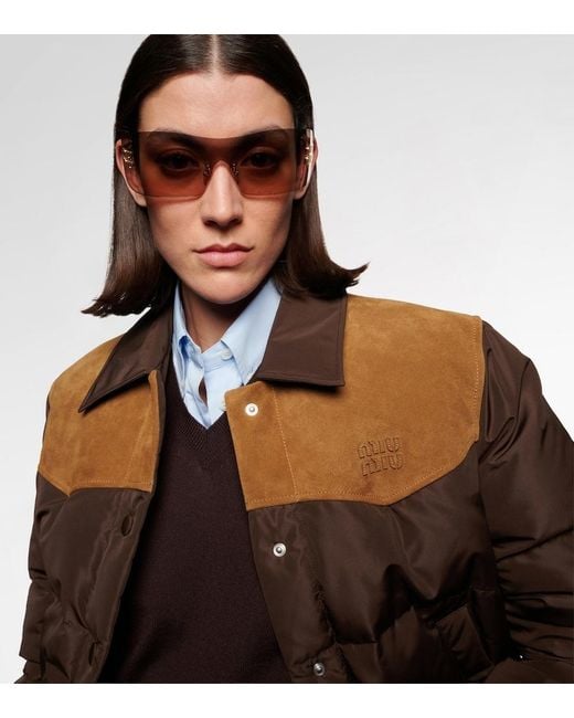 Miu Miu Natural Aube Shield Sunglasses