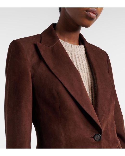 Brunello Cucinelli Brown Monili Suede Blazer