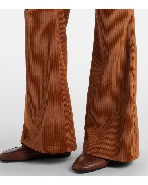 Moncler Brown Corduroy Flared Pants