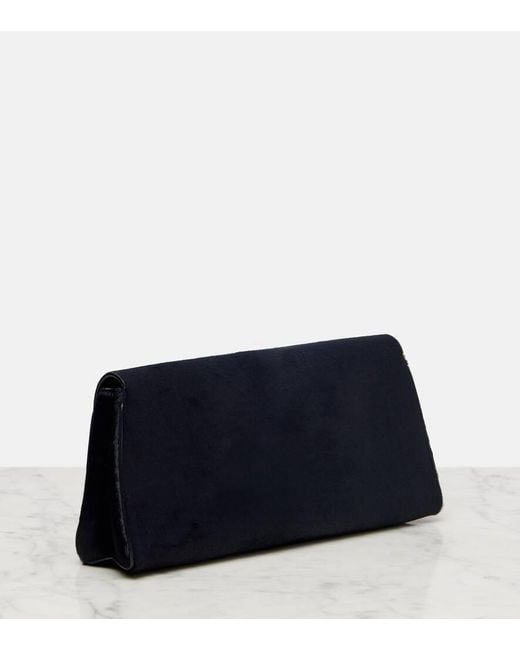 Khaite Black Clutch Audrey Aus Kalbshaar