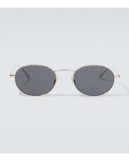 Saint Laurent Gray Sl 799 Oval Sunglasses for men
