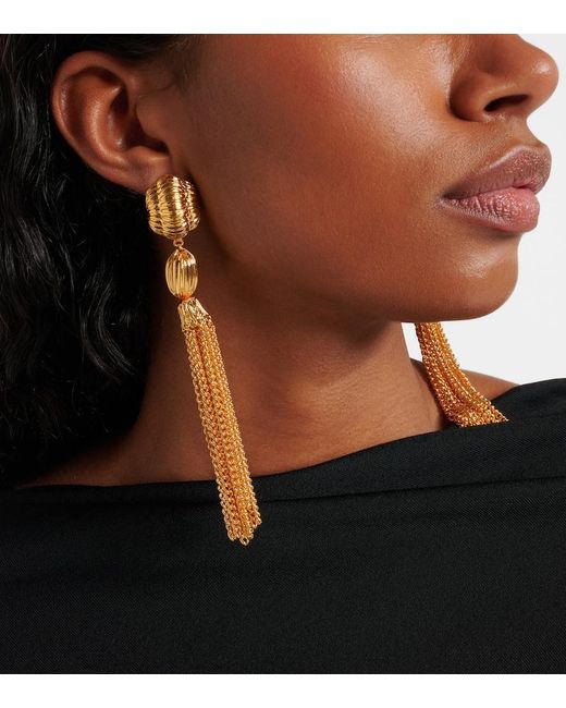 Jennifer Behr Metallic Arthella-Plated Drop Earrings