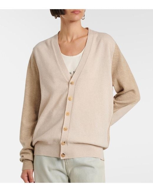 Maison Margiela Natural Wool Cardigan