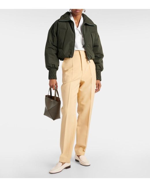 Tod's Green Padded Bomber Jacket