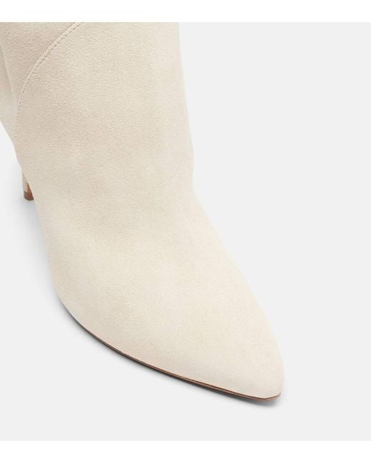 Paris Texas Natural Gaia 85 Suede Knee-High Boots