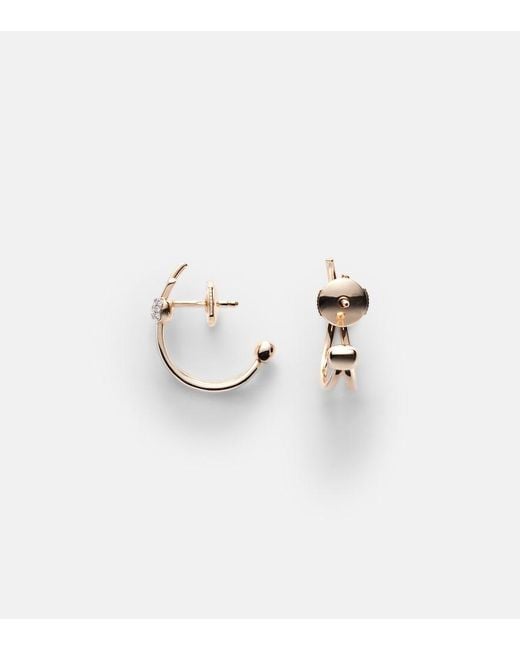 Pomellato White Together 18Kt Rose Earrings With Diamonds