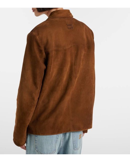 Miu Miu Brown Suede Jacket