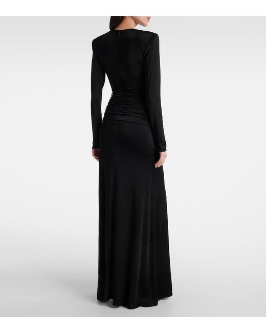 The New Arrivals Ilkyaz Ozel Black Jersey Gown