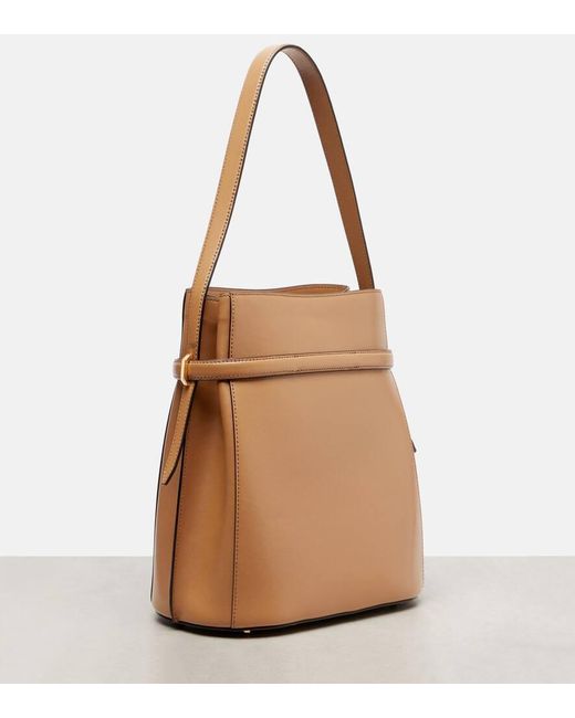 Totême  Brown Leather Bucket Bag