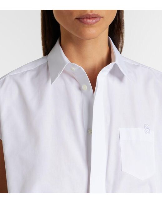 Sacai White Poplin Shirt