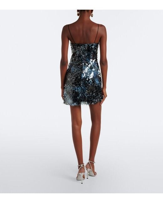 Robe Sur A Sequins Staud en coloris Blue