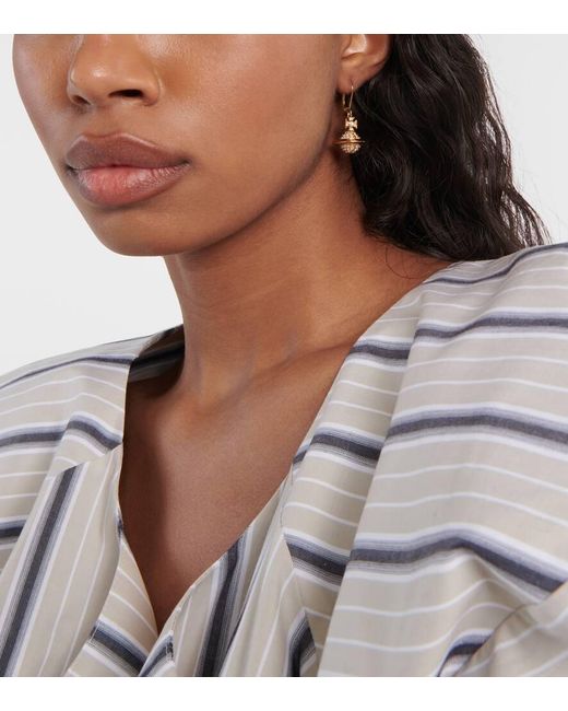【VIVIENNE WESTWOOD 】Luzia embellished earrings Vivienne Westwood Luzia Silver-Tone Drop Earrings | Coggles