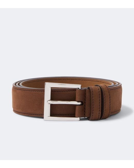Cinturon De Ante Prada de hombre de color Brown