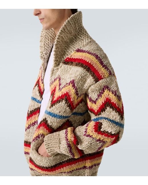 Cardigan di Visvim in Red da Uomo