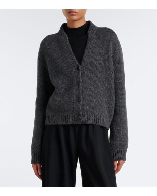 The Row Black Poynta Cashmere Cardigan