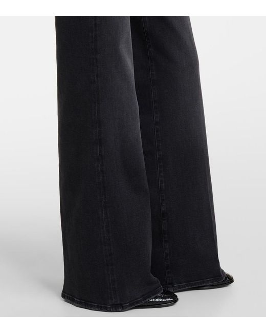 7 For All Mankind Blue Lotta Wide-Leg Jeans