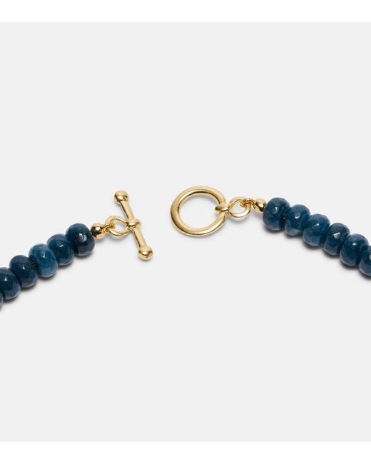 YSSO Blue Sea Urchin Necklace With Jade