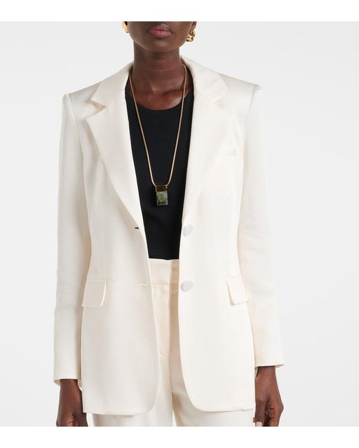 Veronica Beard Natural Ryanne Belted Blazer