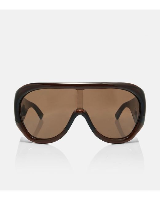 Phoebe Philo Brown Bombe Oversized Sunglasses
