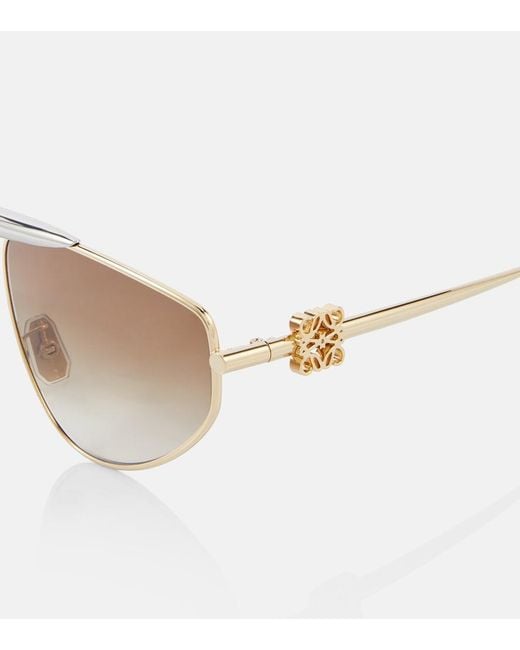 Loewe White Aviator Sunglasses