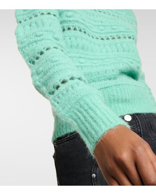 Isabel Marant Green Adler Alpaca Wool-blend Sweater