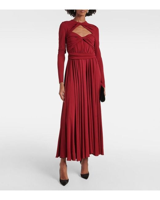 Giambattista Valli Red Jersey Gown