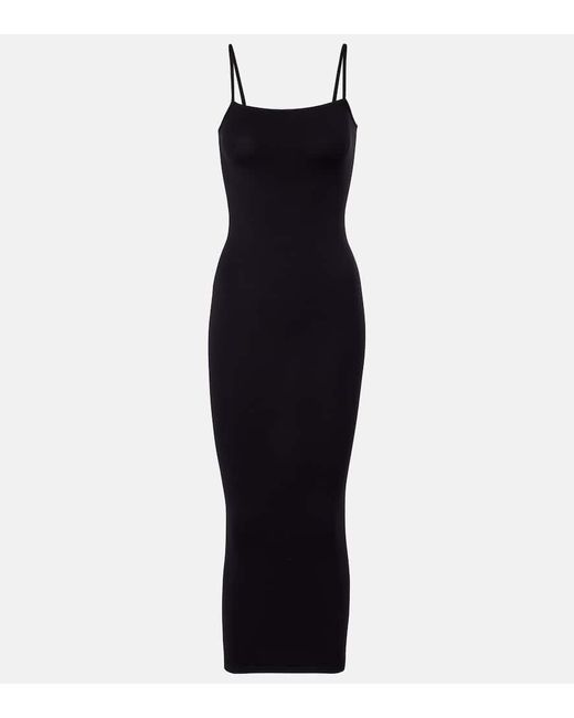 Wolford Blue Midikleid Strap Fatal