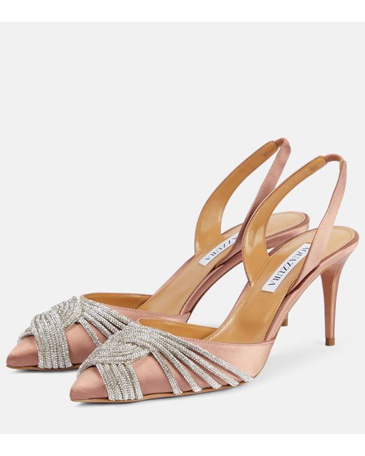 quassin embellished slingback pumps