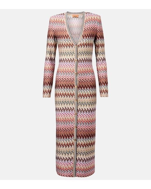 Missoni Pink Zigzag Maxi Dress