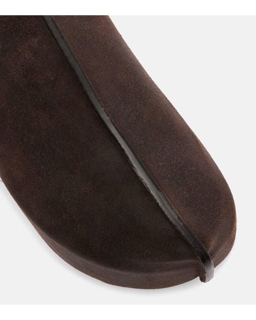 J.W. Anderson Brown Suede Platform Mules