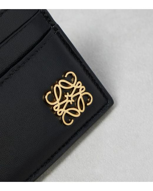 Loewe Black Puffer Anagram Leather Card Holder