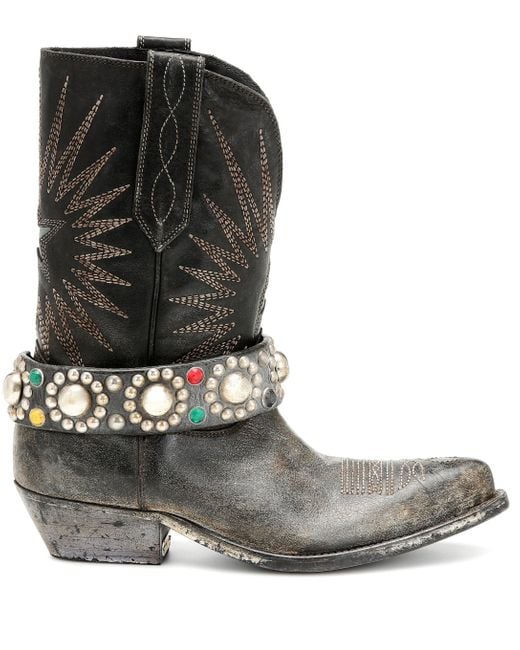 golden goose deluxe brand cowboy boots