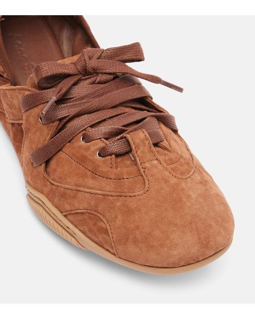 Acne Brown Suede Sneakers