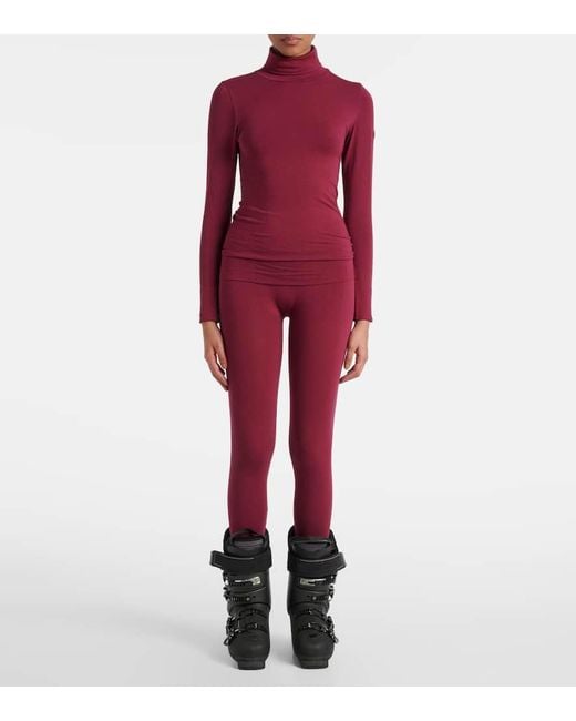 Fusalp Red Alisier Technical Turtleneck Sweater