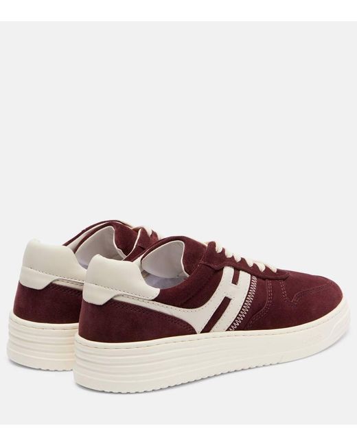 Hogan Brown H630 Suede Sneakers