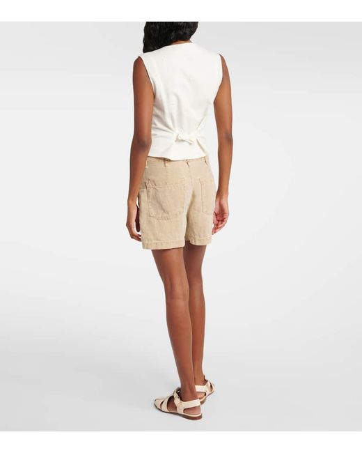 Chaleco Norah De Lino Y Algodon Bordado Rixo de color White