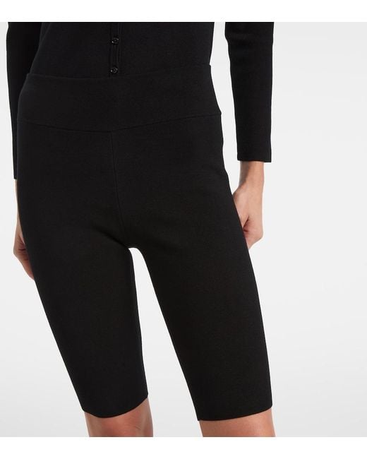 Totême Black Knitted Shorts