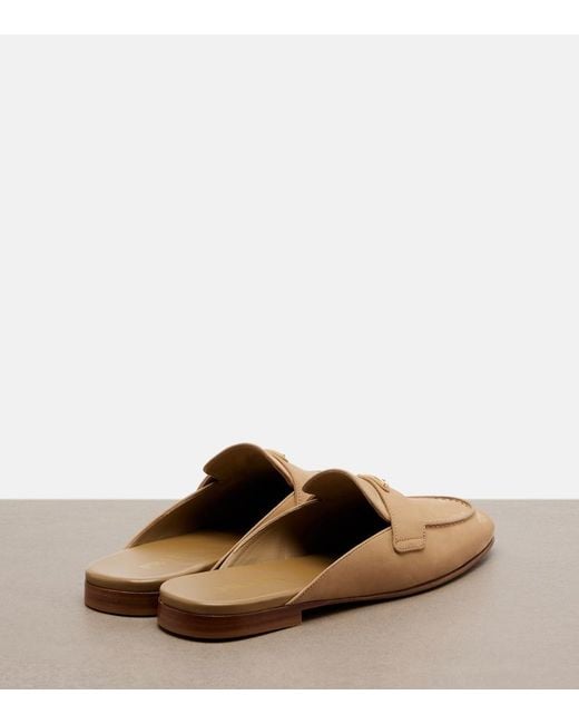 Prada Natural Suede Mules