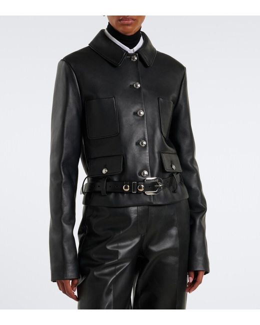 Altuzarra Black Simons Leather Jacket