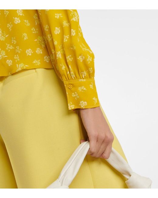 Dorothee Schumacher Yellow Eccentric Floral Blouse