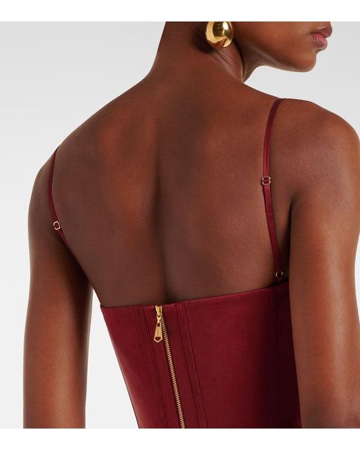 Zimmermann Red Silk Corset