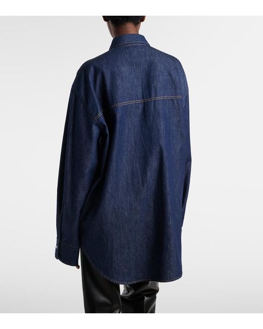Khaite Blue Chemise Christensen En Denim Shirt