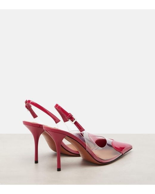 Escarpins Slingback Le Cour 90 En Cuir Verni Alaïa en coloris Red