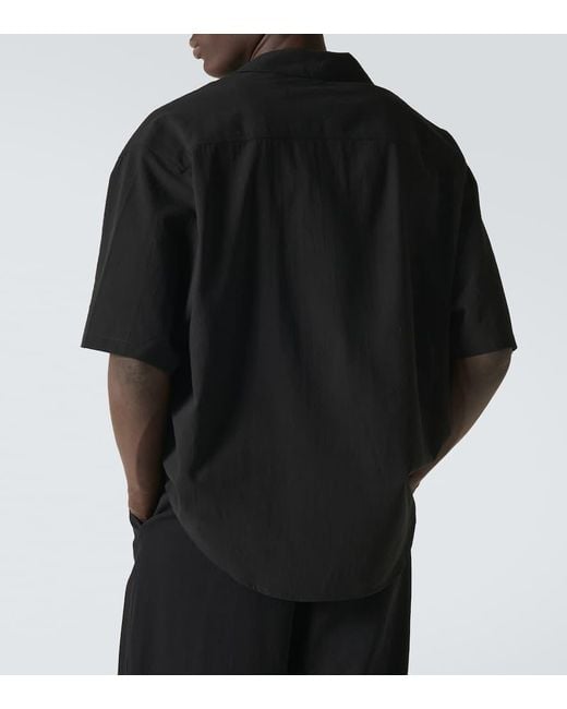 Camicia bowling Ami de Cour in cotone di AMI in Black da Uomo