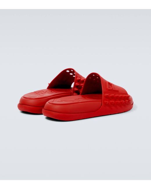 Sandales Take It Easy a ornements Christian Louboutin pour homme en coloris Red