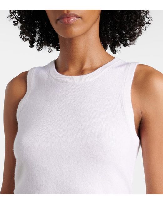Top De Cachemir Jardin Des Orangers de color White